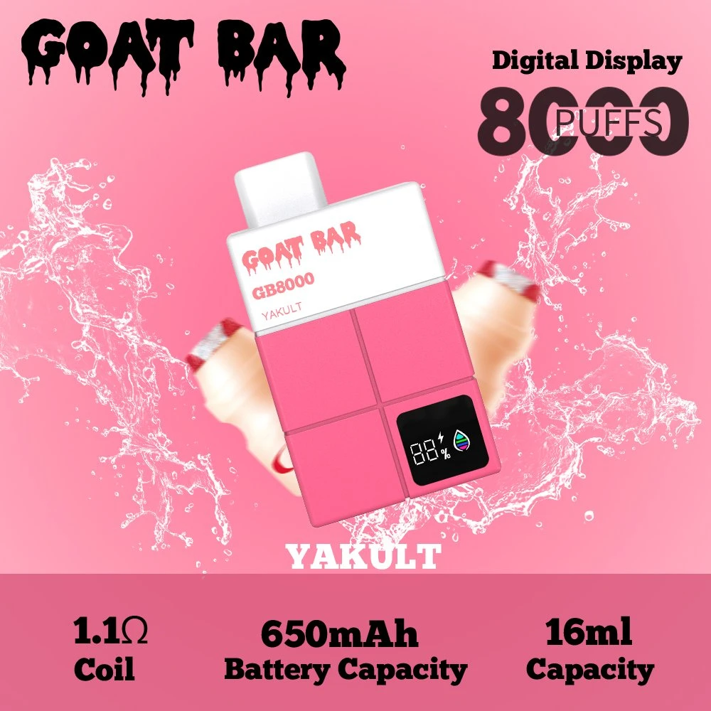 Goa Bar 8000 Puff Gear 5000 7000 10000 Puffs jetable Vape de la station d'accueil VAPE