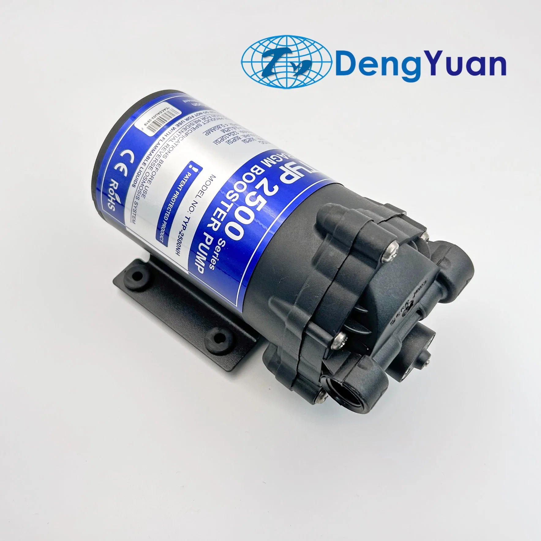 DC Motor Water Pressure Pump, 50gpd, 0.6L/Min @ 80psi, RO Water Pump, High Pressure Spray Machine.