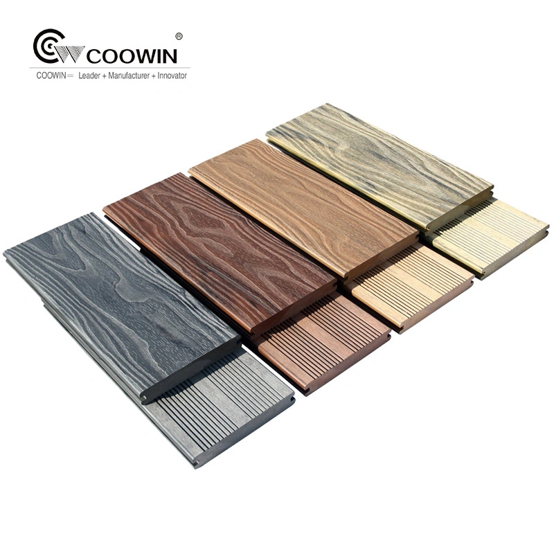 Terrace Deck Waterproof Fade Resistant Eco-Friendly WPC Wood Plastic Composite PVC Flooring Tile Board