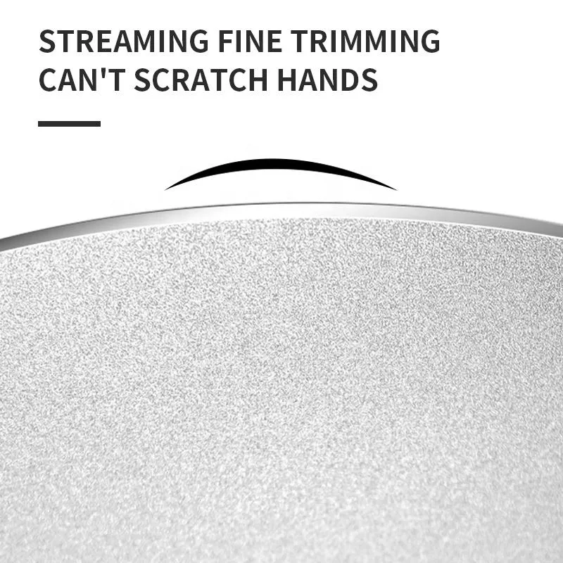 Aluminum Alloy Round Mouse Pad Mat Hard Smooth Ultra-Thin Waterproof Fast and Accurate Control Mouse Pad