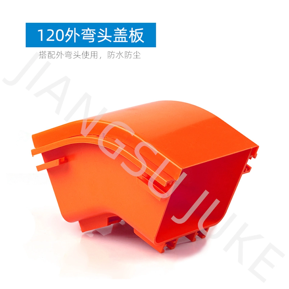 120*100 Fiber Runner Orange Optic Cable Channel