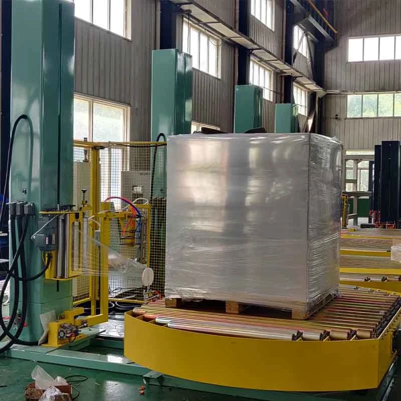 Carton Box Packing Pallet Stretch Winding Shrink Wrap Wrapping Machine