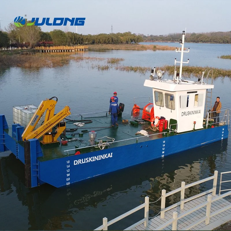 Service Pusher Tugging Boat Offshore Supporting Vessel Multifunction Anchoring Work Towing Boat with Hydraulic Crane Tugboat for Sale Multi-Functional Multicat