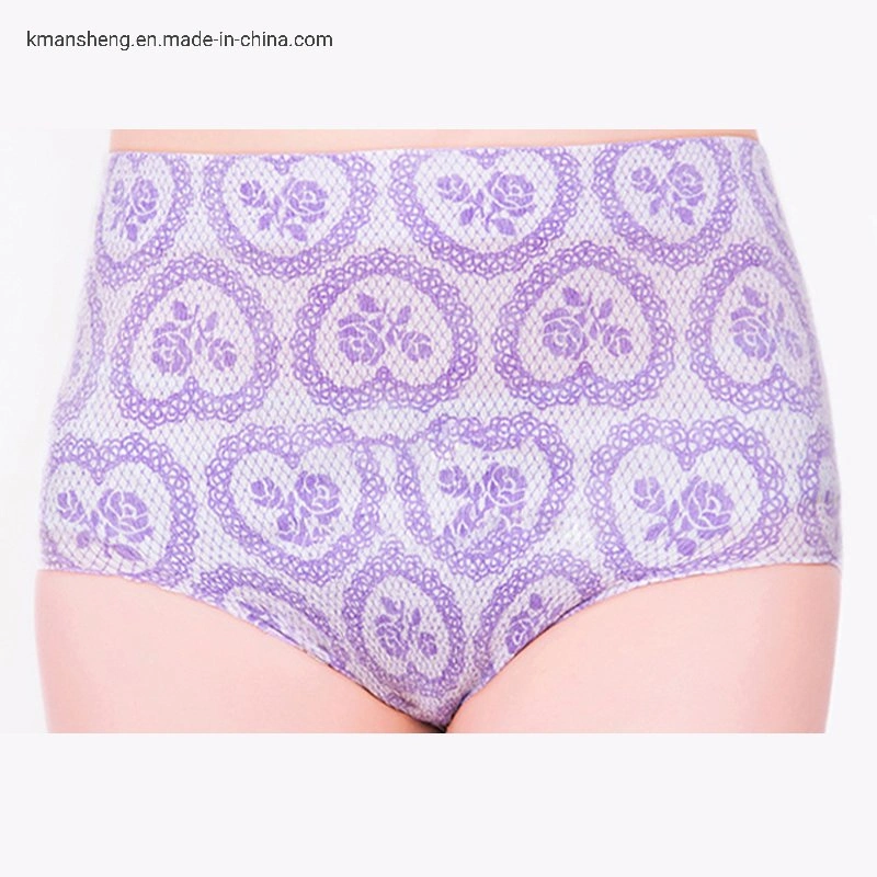 Breathable Comfortable Non-Woven Fabric Disposable Women Panties for Travel Sauna SPA Postpartum Underwear