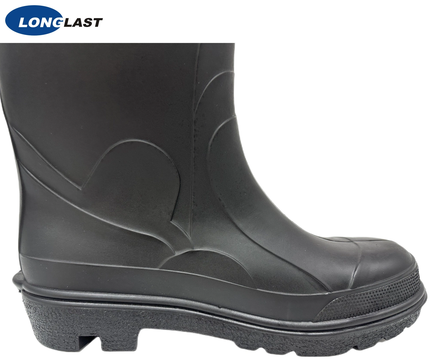 Low Fashion Black Comfortable Acid and Alkali Resistant PVC Work Safety Boots