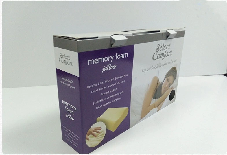 Custom Blanket Packaging Color Box Head Rest Neck Rest Waist Rest Packaging Box with Handle
