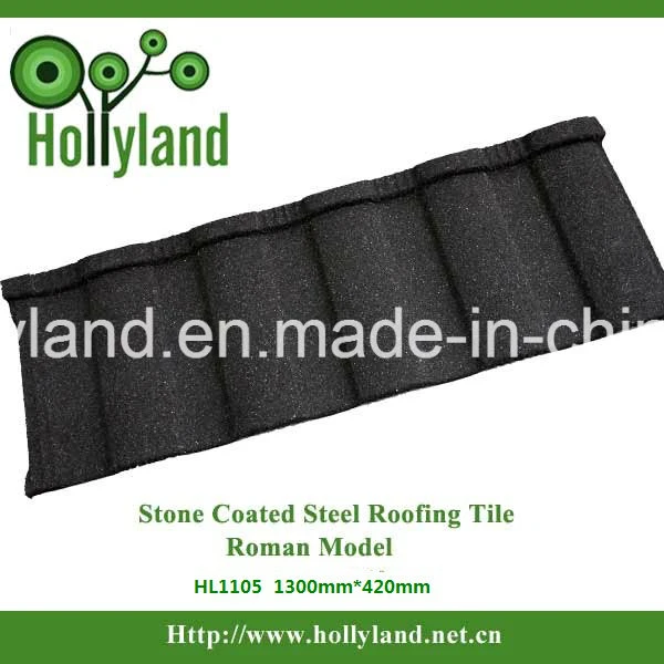 Natural Stone Chips Coated Metal Roof Tile (Roman type)