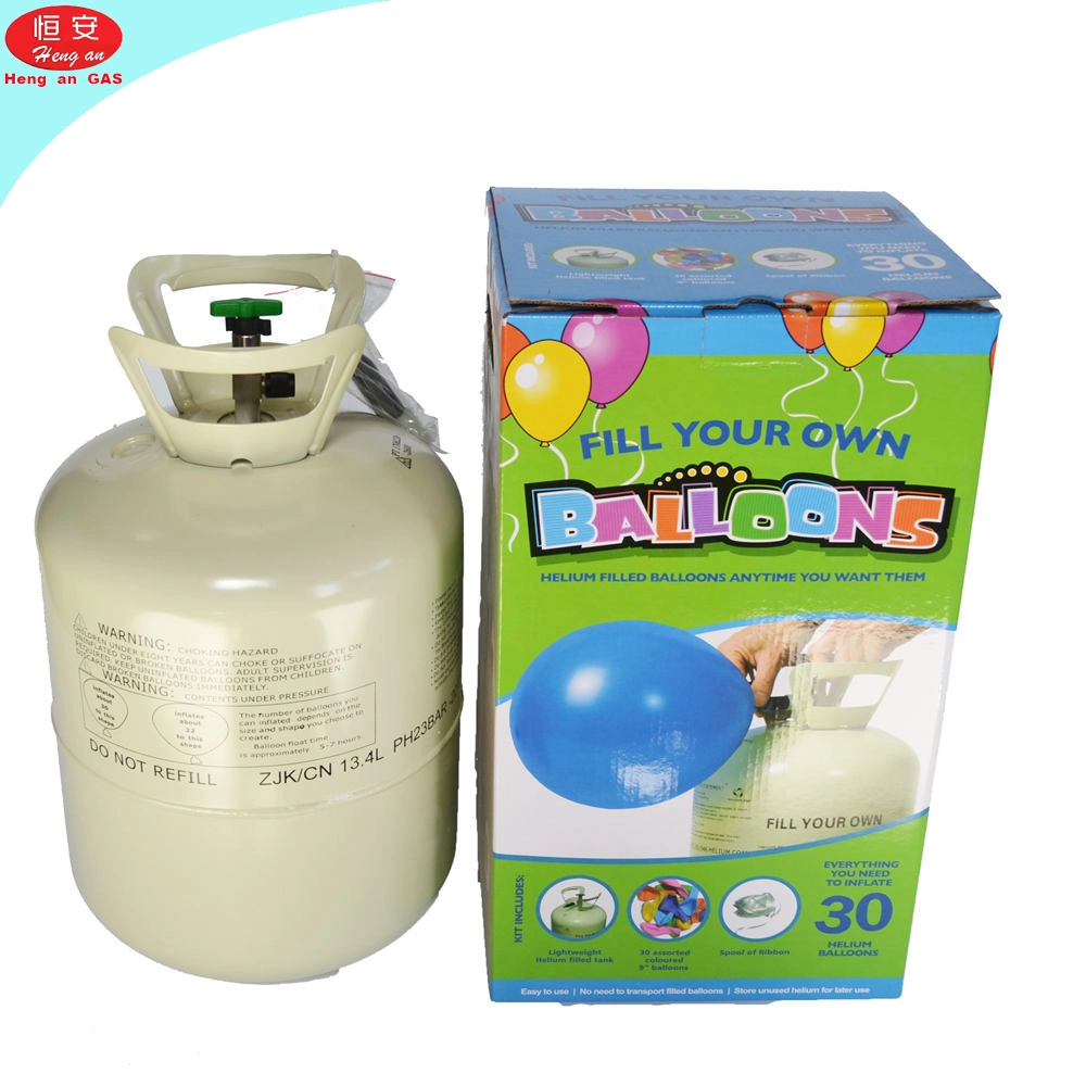 Décoration de fête 13,6 l réservoir à gaz hélium jetable pour ballons