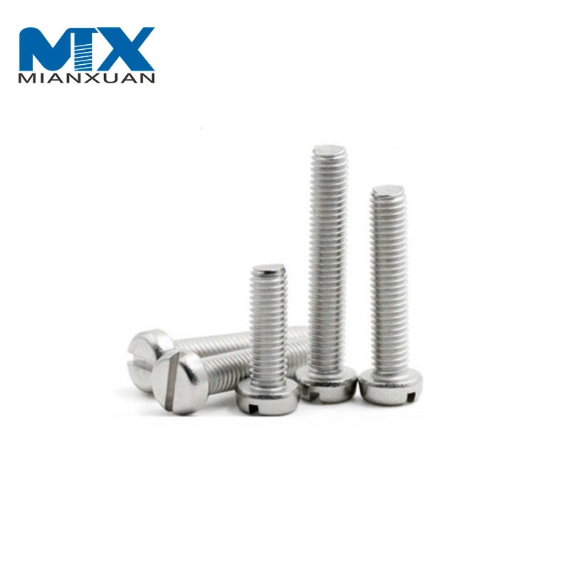 Stainless Steel Pan Head DIN84 Screws Brass Slotted Cheese Head Machine Screws