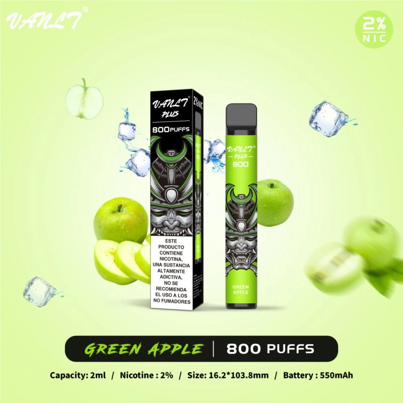 Great E-Juice Green Apple Fruit Flavor Vanlt Vape Industry Disposable/Chargeable Ecig