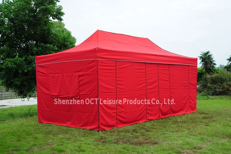 Rectangle Foldable Gazebo Tent with Red Color (OCT-FG009R)