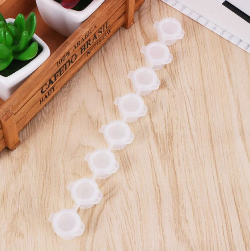 8*3ml Empty Watercolor Paint Pot Pod Strips Plastic Storage Container