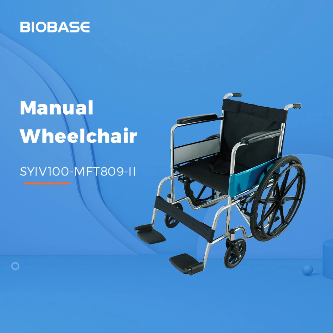 Biobase China Manual Wheelchair Syiv100-Mft809-II with High-Quality Carbon Steel Pipe for Sale