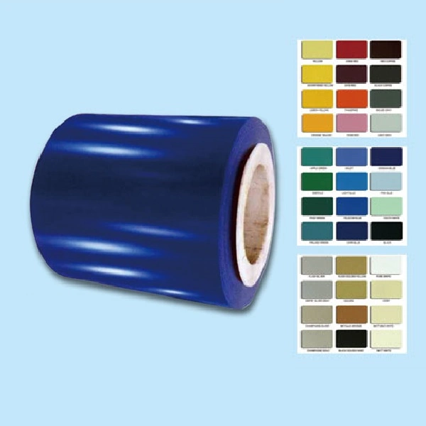 Farbige Aluminiumspule Sea Blue Farbige Stahlspule Dicke Farbe Beschichtete Spule