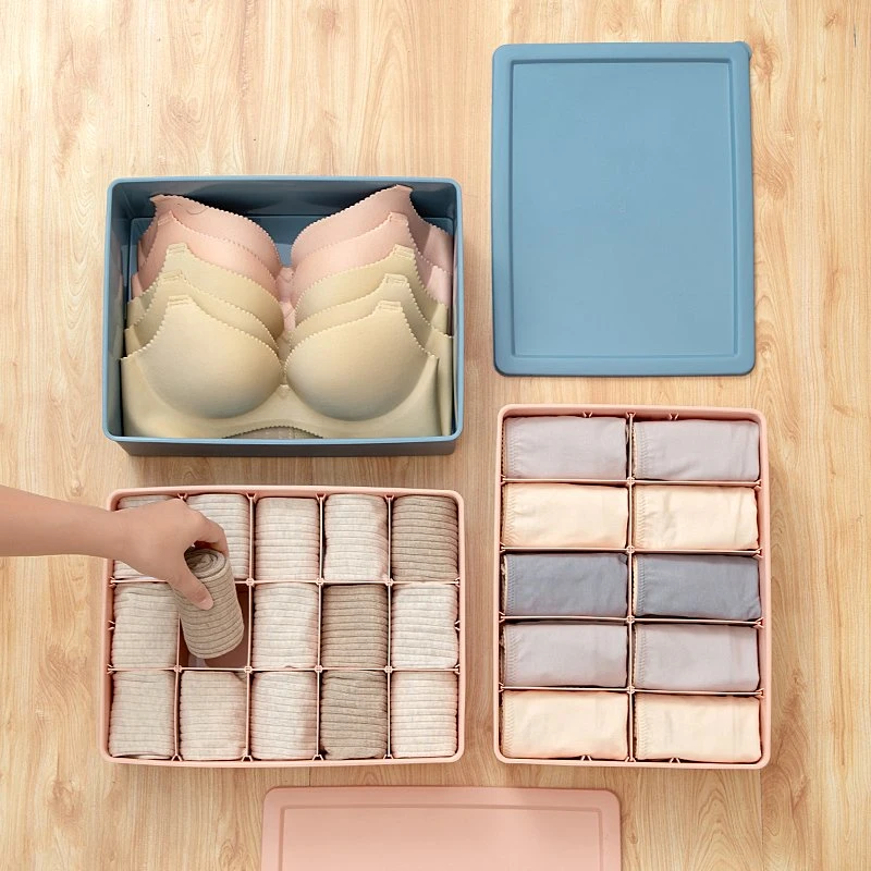 3605 Wholesale/Supplier Underwear Socks Plastic Storage Box Compartment Storage Box