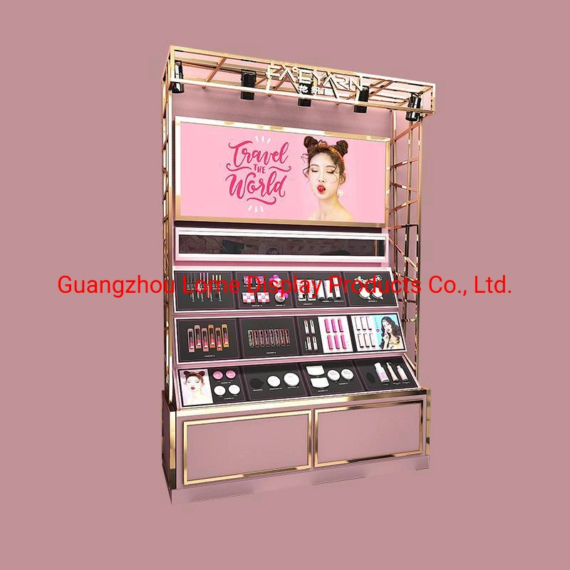 Cosmetic Kiosk Display Stand Shop Makeup Counter Design Store Customize Showcase