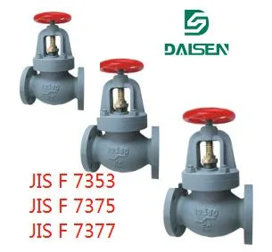 JIS F 7353 Marine Cast Iron 5K Screw-Down Check Globe Valves