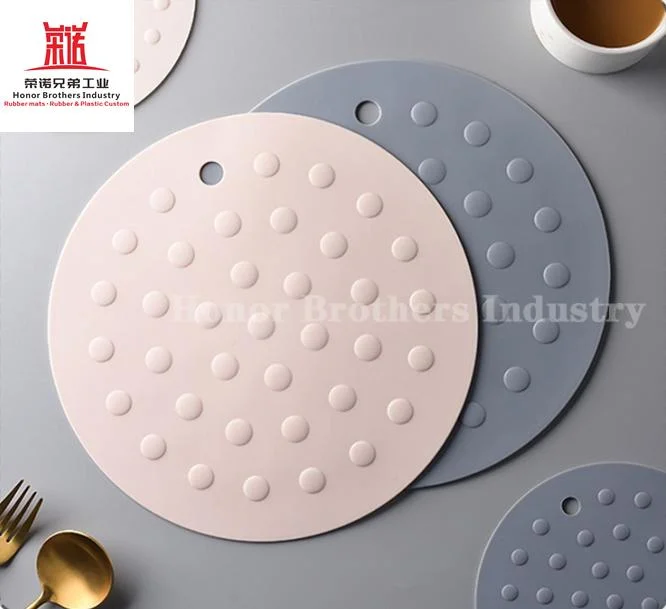 Copo de café em silicone Placemat, estilo nórdico criativo, de classe alimentar, com tapete Montanha russa