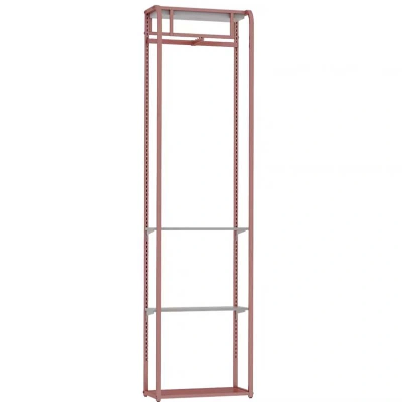 Floor-to-Ceiling Metal Display Stand for Clothing Store