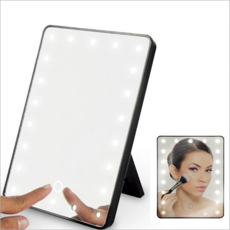 Folding Adjustable Cosmetic Mirror with LED for Make up