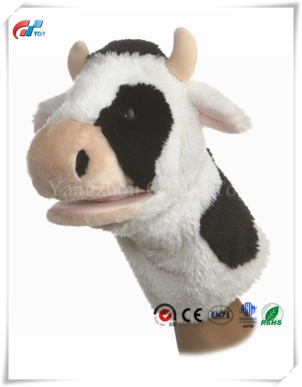 Peluche de 10 pouces pour la marionnette et les doigts de vache Enfants