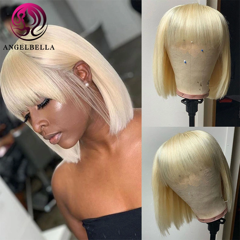 613 Blonde Wigs 100% Human Hair Wigs Wholesale/Supplier Cuticle Aligned Virgin Lace Front Human Hair Blonde with Bangs