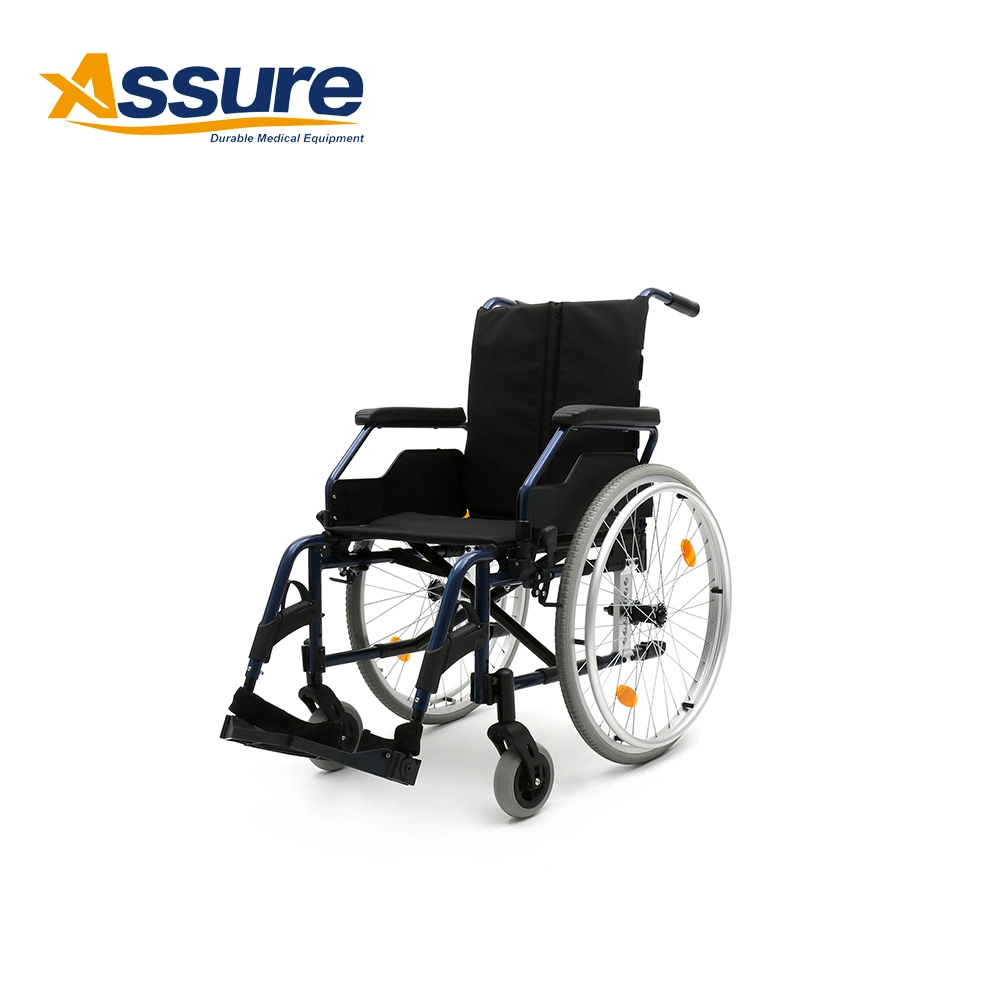 OEM European Style Non Power Folding Commode Wheelchair Manufacturer