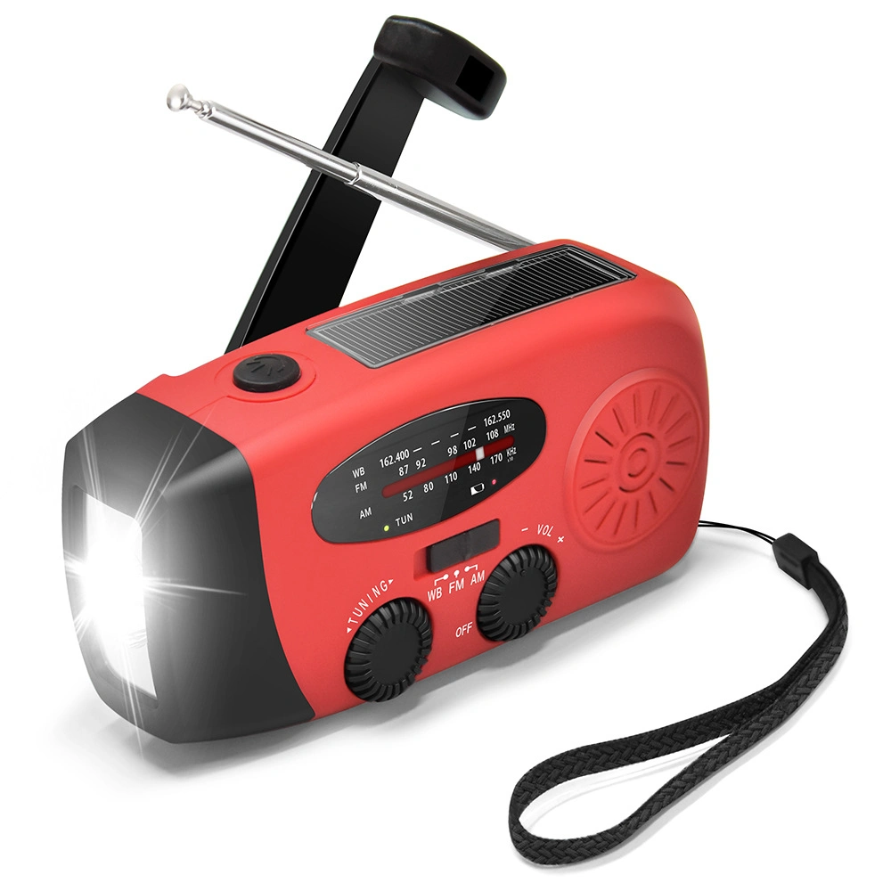 Outdoor Emergency Radio, Noaa Wb Am FM Solor Radio, Hand Crank Shortwave Radio, Promotional Gift Outdoot Radio