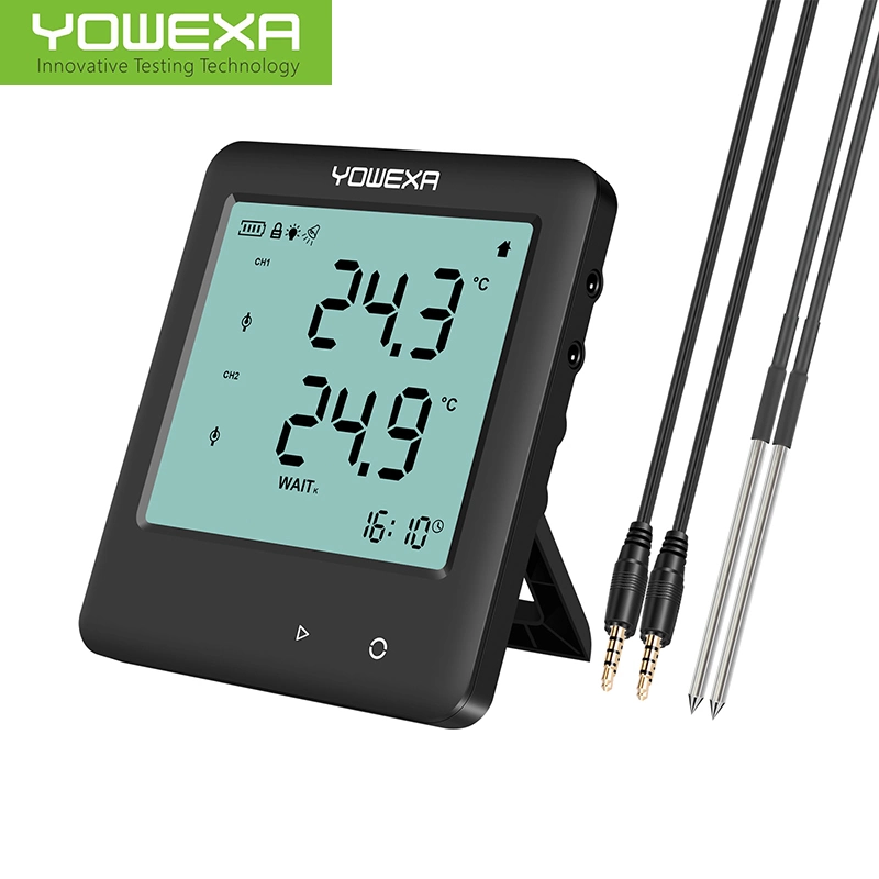 High Accuracy Multi-Channel Thermometer Pdf Temperature Data Logger with External Probe