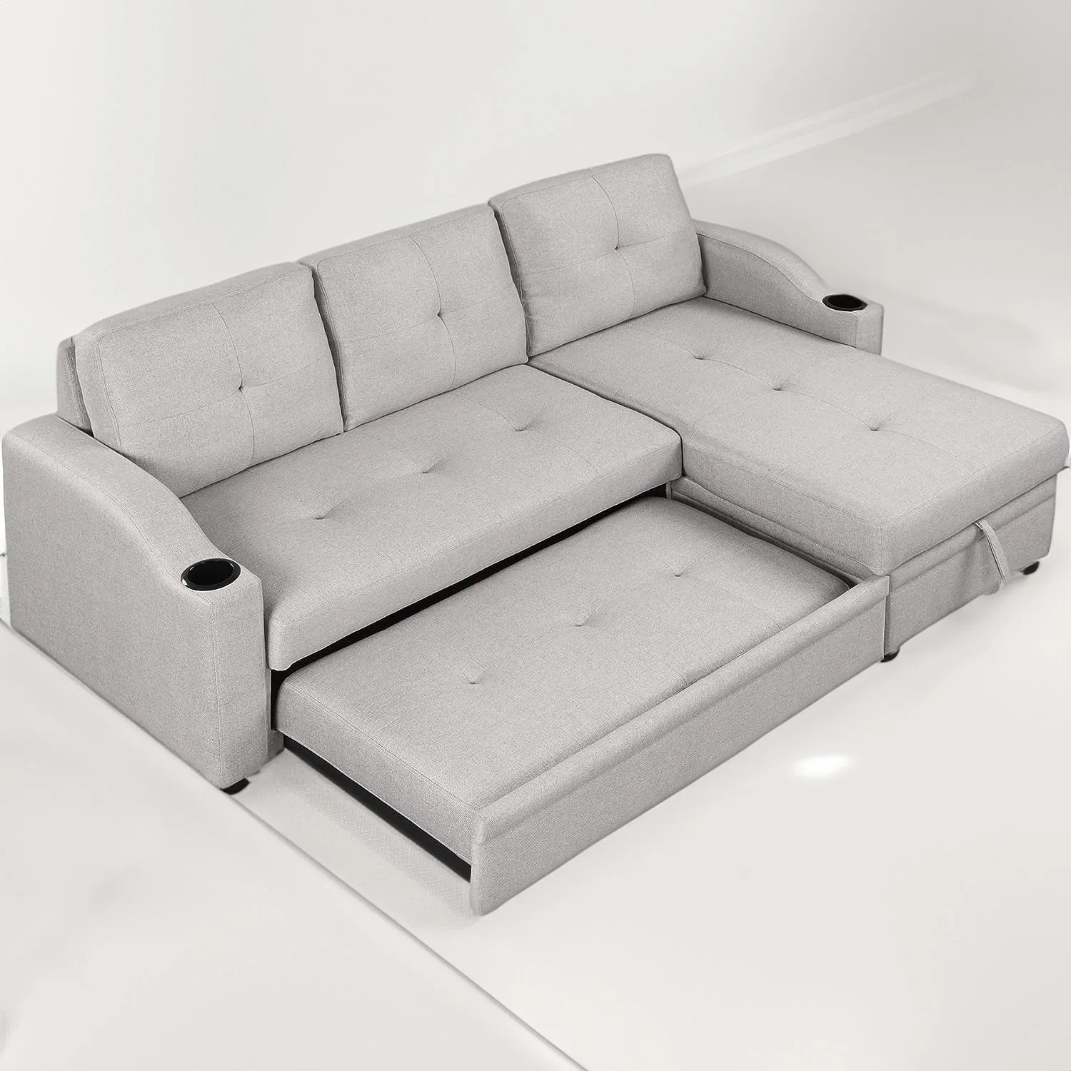 Manufacture Huayang Customized Living Room Furniture Furniture Functional Modern Folding Bed Sleeper Sofa Cum Bed