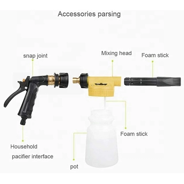 Car Wash Foamer Sprayer 900ml Snow Foamer Car Cleaning Foam Wash Water Soap Shampoo Sprayer Wash Tool