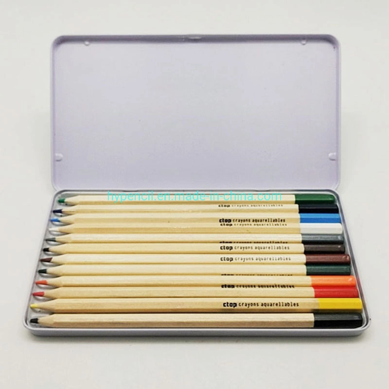 Conjunto de material escolar Stationery Art, de 12 lápis de cor de água