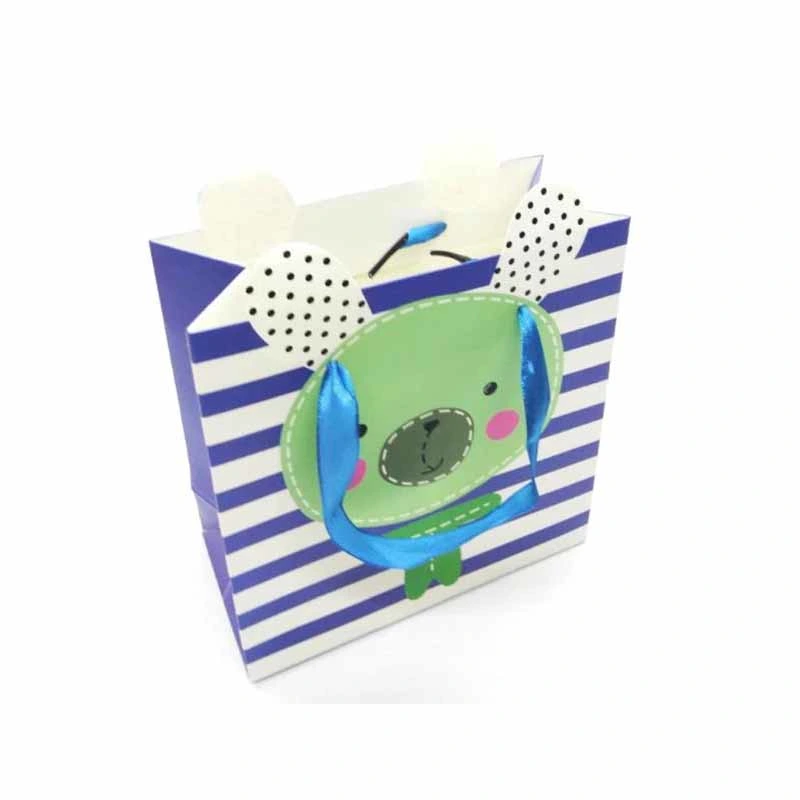 High quality/High cost performance Cute Cartoon Stripe Funny Art Gift Bags Personalized