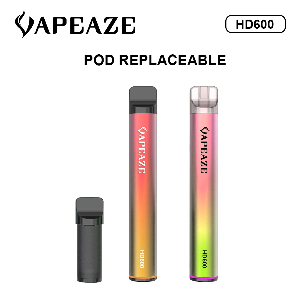 Сменный измеритель 600 Puff Cigarette пустой Оптовая Vape Custom Vaporizer Перо