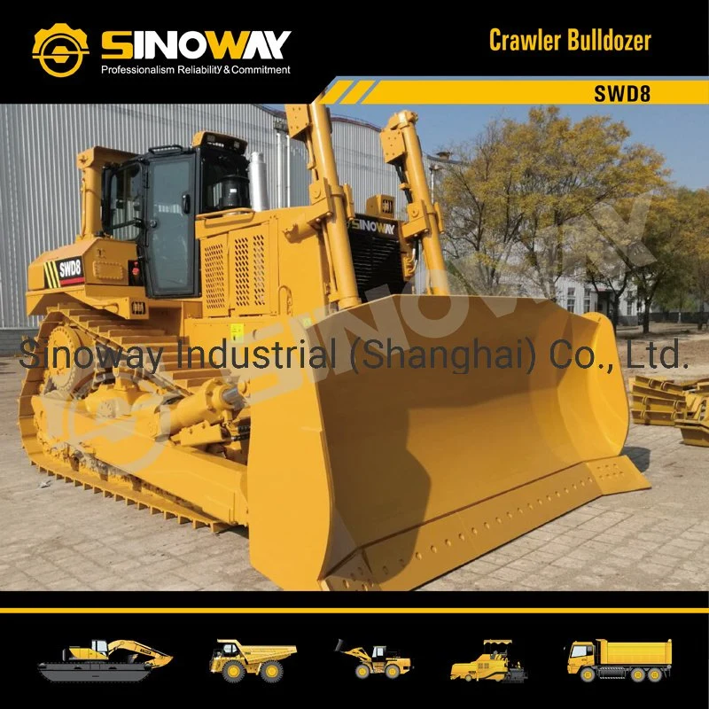 Small Forest Engineering Crawler Track Bucket Bulldozers Construction Wholesale Price Mini Hydrostatic Wheel Bulldozers with Blade and Logging Winch for Sale