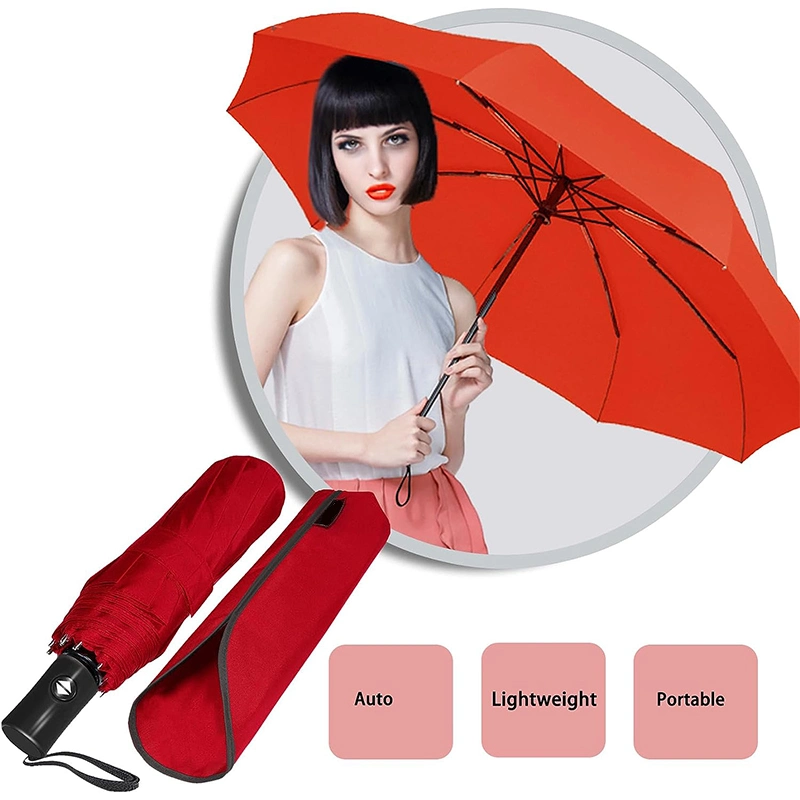 Portable Sun Umbrella Ladies Rain Umbrella Folding Promotion Gift Umbrella Compact Customize Umbrellas Wholesale Branded Umbrella Factory