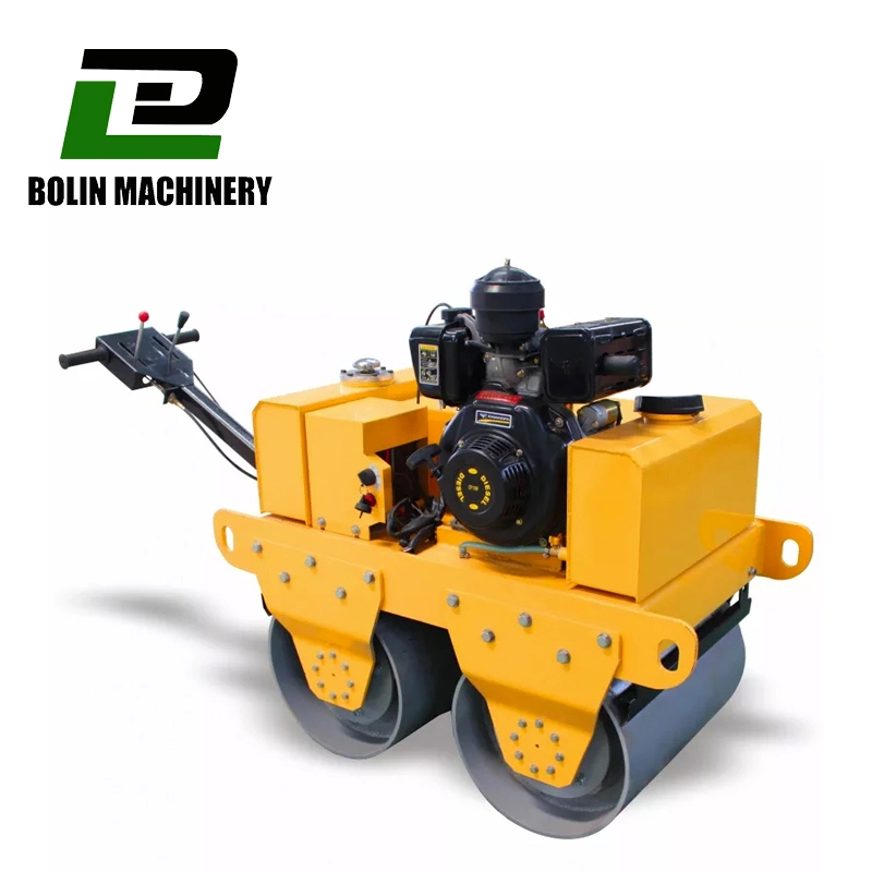 Mini Road Roller Vibrator Compactor Hand Held Double Drum Asphalt Roller Price