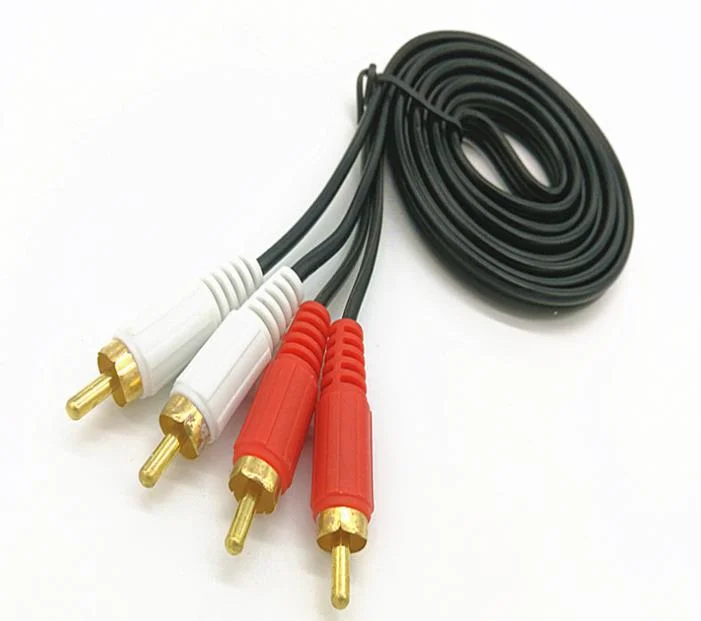 Molding 2RCA to 2RCA Cable Audio Video Digital Cable for Computer DVD Speaker