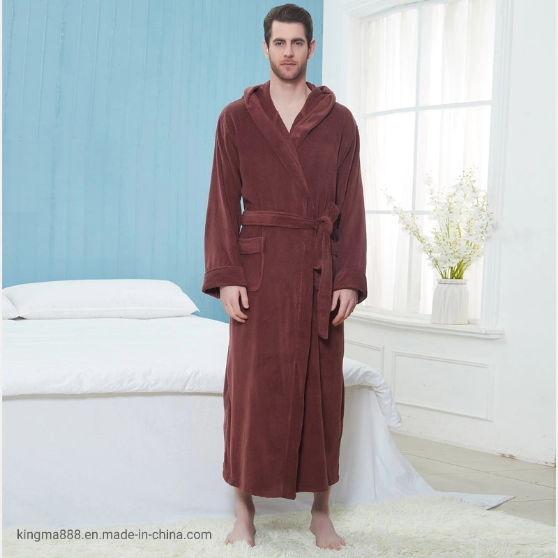 Soft Bathrobe Nightgown Ladies Pajamas Long Bathrobe Women Plush Sleepwear