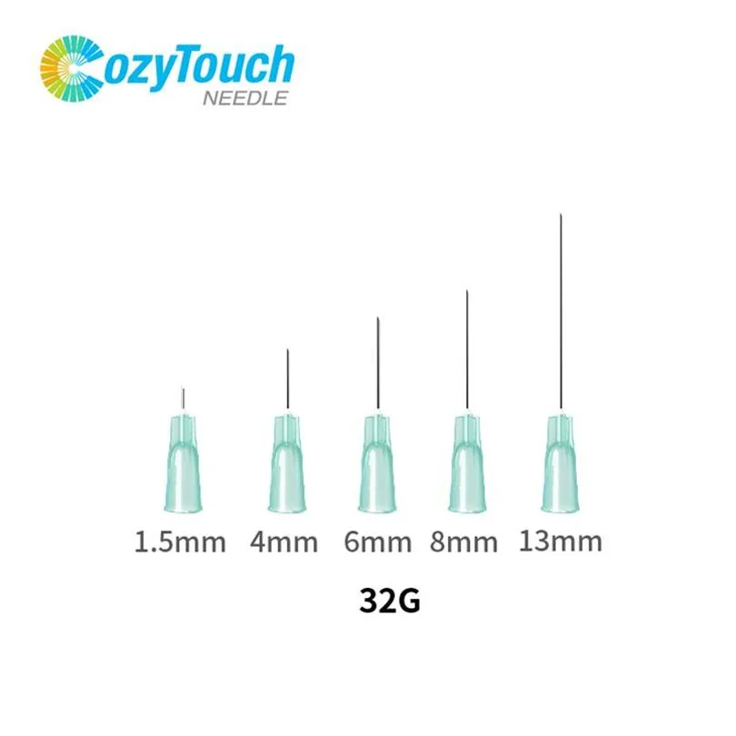 Seringue à seringue pour élimination Cozytouch 30g 32g 34G 1.5mm 2.5mm 4mm 6mm Injection de l'aiguille