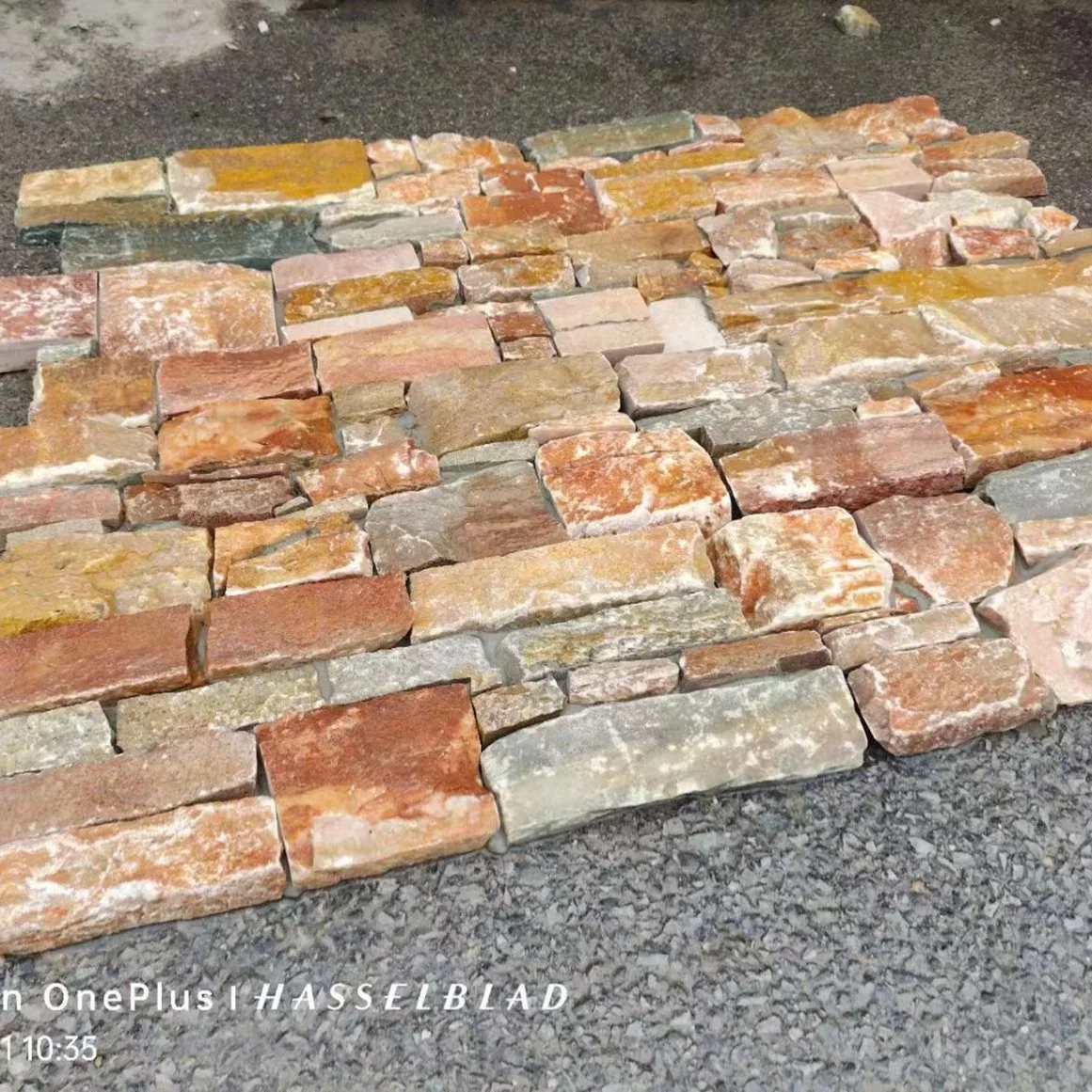 Schiefer Stein Verkleidung Fliesen Natürlichen Look Hochwertige Ledge Panels Gelber Wandstein Aus Holz