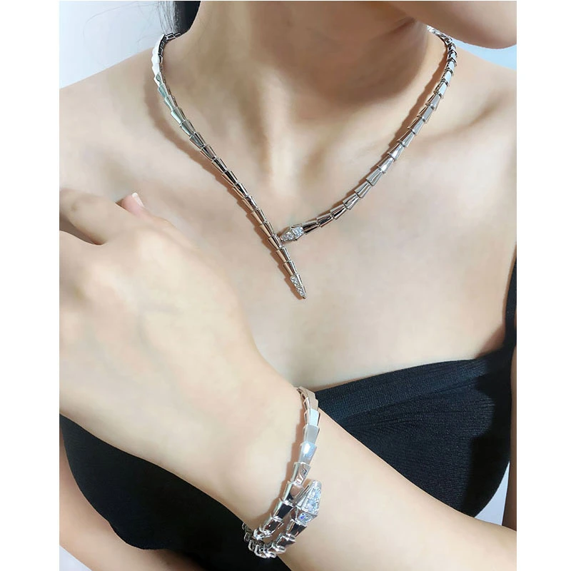 Snake Shape Fashion Accessories Fashion Jewelry Women Jewellery Charm Women Silver or Brass Necklace