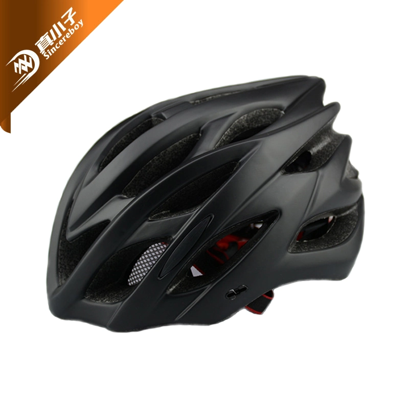 Capacete de segurança para bicicleta esportiva por atacado de fábrica com luz de LED piscante.