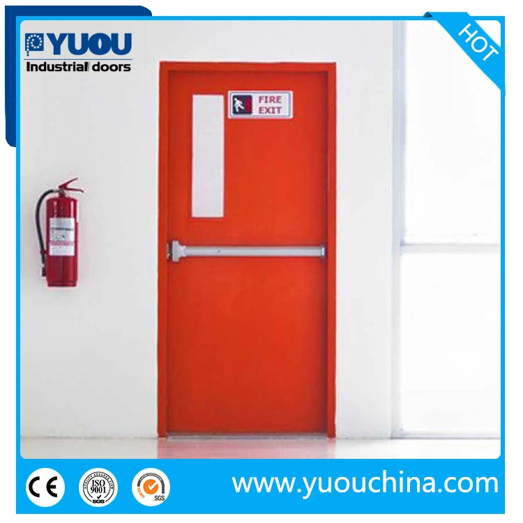 High quality/High cost performance  China Standard Certification 90 180 Minutes Fire Rated Proof Steel Glazed Metal or Stainless Steel Emergency Escape Exit Door