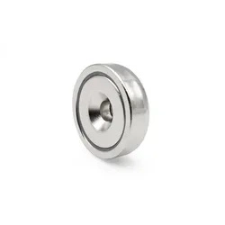 Countersunk Hole Neodymium Magnets Pot 25mm Screw Hook with Nuts and Washer