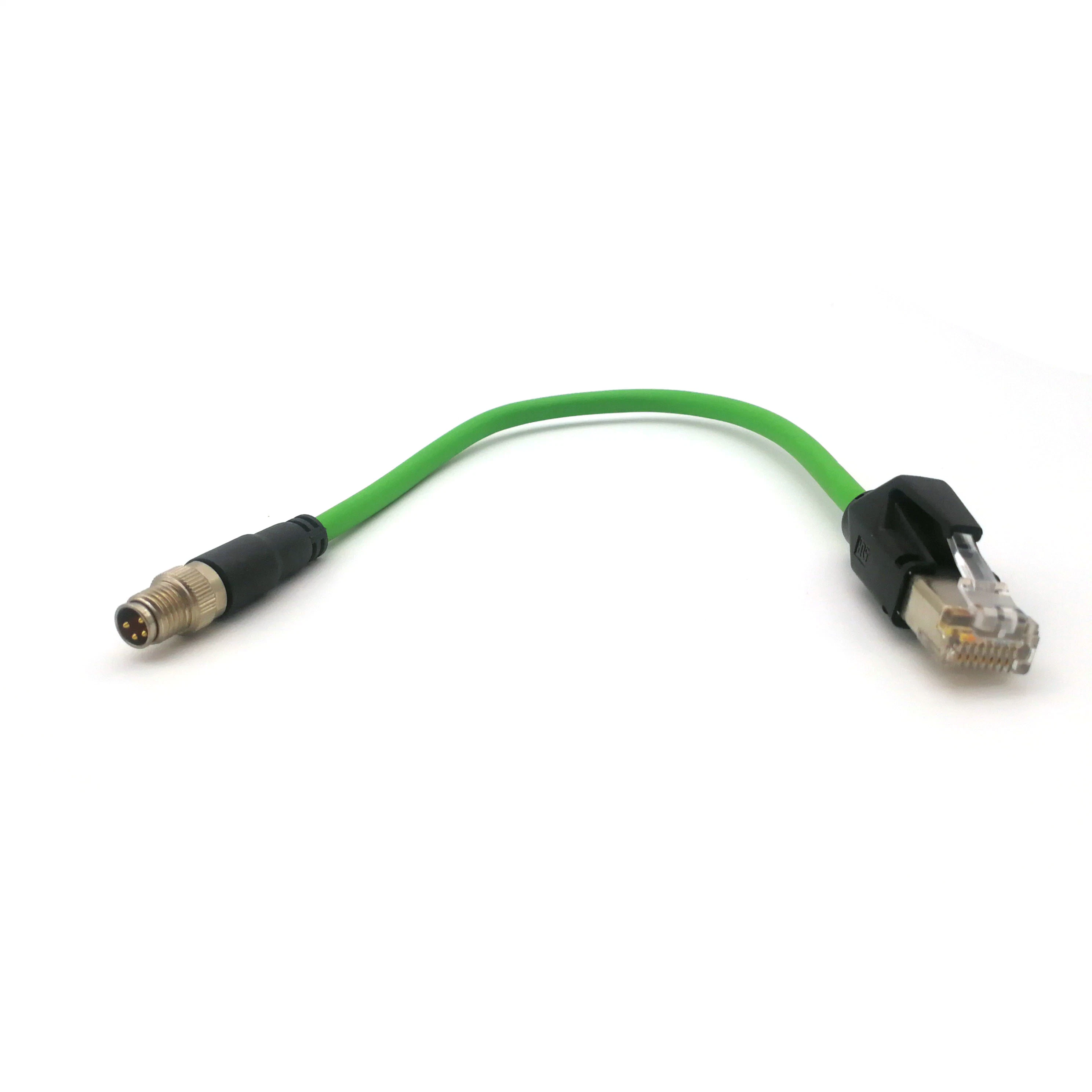 Profinet Cat. 5e M8 RJ45 Connection Cable with Shielding for Ethernet Ethercat