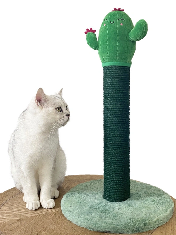Brinquedos personalizáveis com novos desenhos para animais de estimação Cactus Stuffed para gatos Presentes adoráveis para os teus animais de estimação com alegria