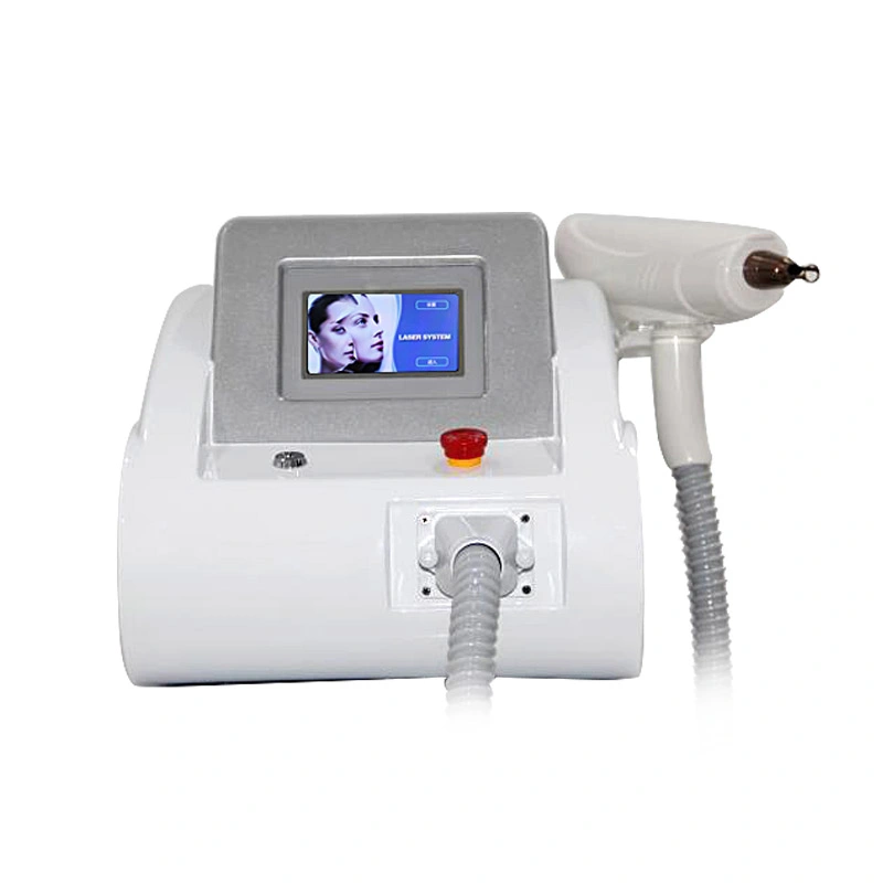 Máquina portátil de eliminación de tatuajes con láser Q Switch ND YAG y tratamiento de peeling de carbono.