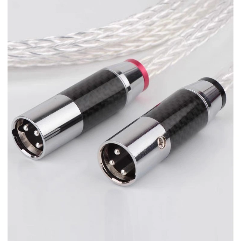 Hi-End fibra de carbono para XLR conector XLR balanceada de Cabo com núcleo de microfone