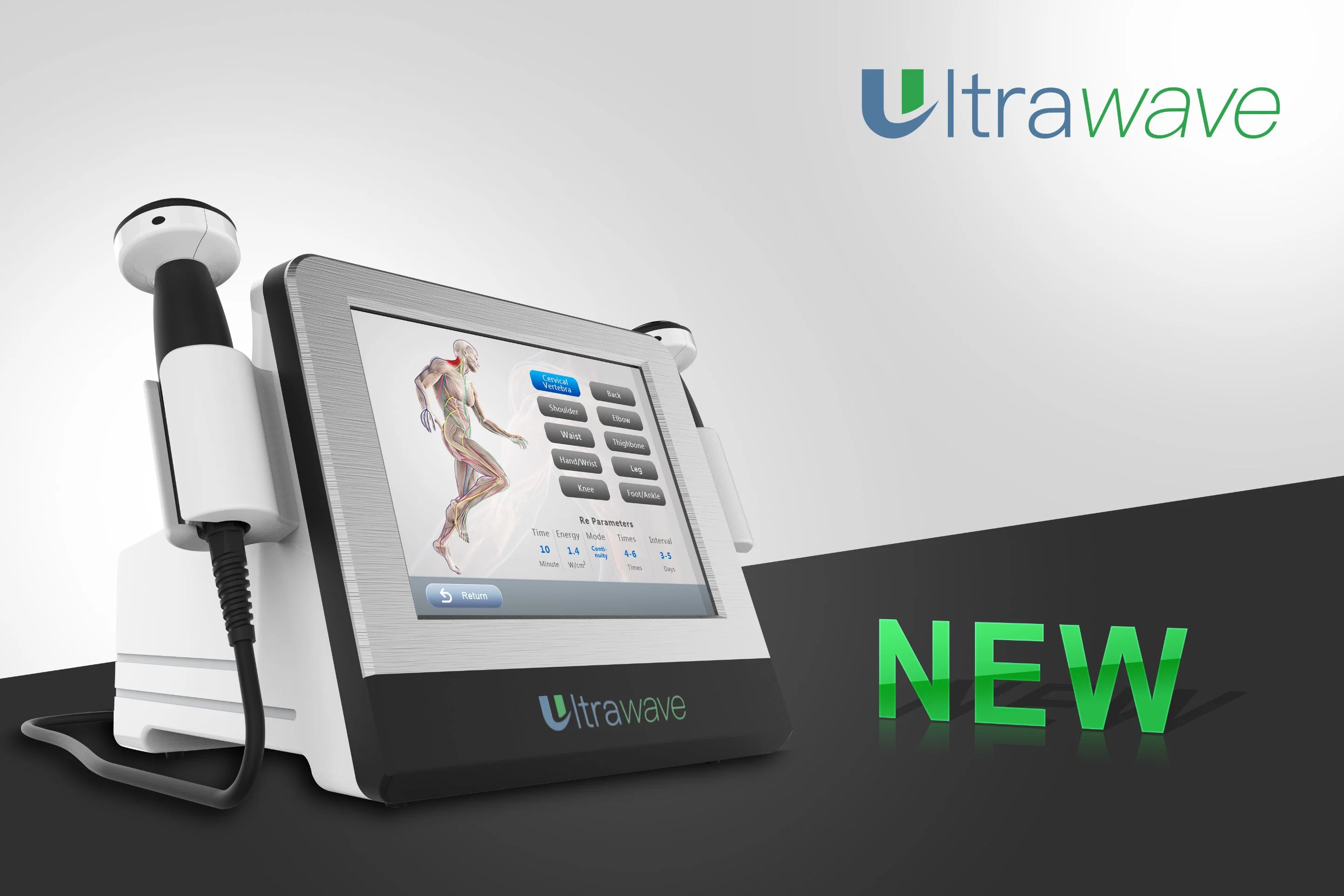 محمول 2 يعالج أجهزة الموجات فوق الصوتية الطبية Ultrawave لتخفيف الألم